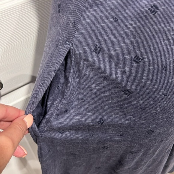 Toad & Co women’s blue sleeveless tie front mini dress size medium - Picture 6 of 9